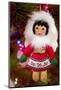 Christmas tree ornaments. Vintage Eskimo doll.-Savanah Stewart-Mounted Photographic Print