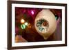 Christmas tree ornaments. Vintage glass ornament.-Savanah Stewart-Framed Photographic Print