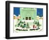 Christmas Tree Selling, 1988-Magdolna Ban-Framed Giclee Print