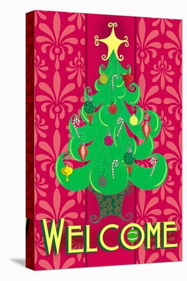 Christmas Tree Welcome-Andi Metz-Stretched Canvas