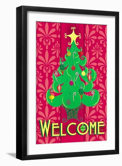 Christmas Tree Welcome-Andi Metz-Framed Art Print
