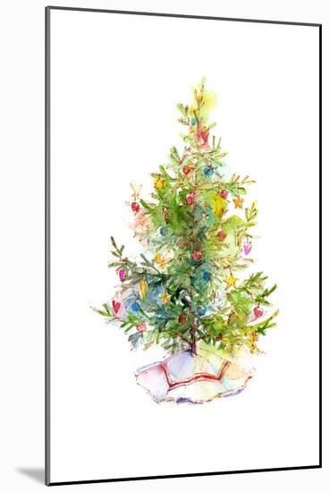 Christmas Tree with Skirt, 2016-John Keeling-Mounted Giclee Print