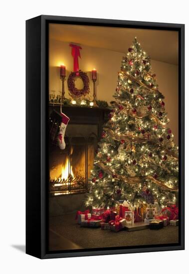 Christmas Tree-null-Framed Stretched Canvas