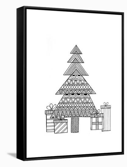 Christmas Tree-Neeti Goswami-Framed Stretched Canvas