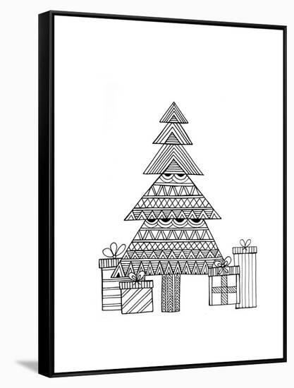 Christmas Tree-Neeti Goswami-Framed Stretched Canvas