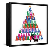 Christmas Tree-Jenny Frean-Framed Stretched Canvas