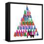 Christmas Tree-Jenny Frean-Framed Stretched Canvas