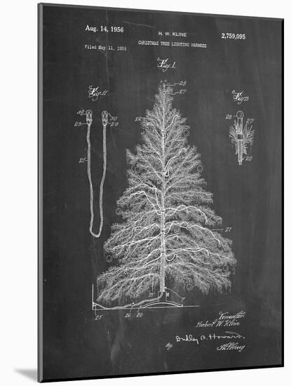 Christmas Tree-Cole Borders-Mounted Art Print