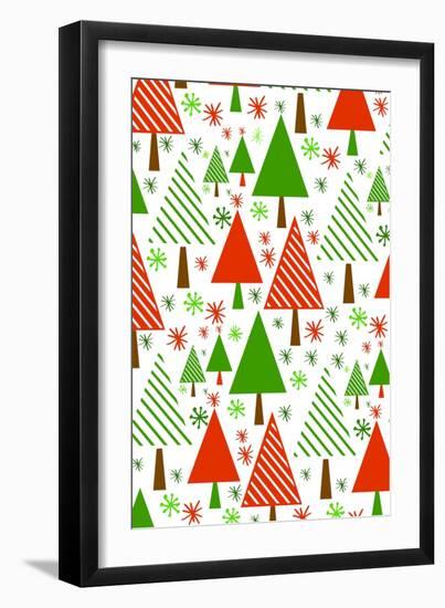 Christmas Trees, 2017-Louisa Hereford-Framed Giclee Print