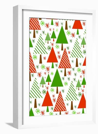 Christmas Trees, 2017-Louisa Hereford-Framed Giclee Print