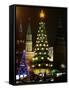 Christmas Trees Rise Just Outside the Moscow Kremlin-null-Framed Stretched Canvas