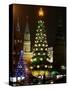 Christmas Trees Rise Just Outside the Moscow Kremlin-null-Stretched Canvas