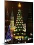 Christmas Trees Rise Just Outside the Moscow Kremlin-null-Mounted Photographic Print