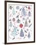 Christmas Trees-Irina Trzaskos Studio-Framed Giclee Print