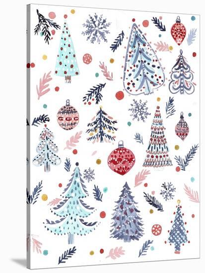 Christmas Trees-Irina Trzaskos Studio-Stretched Canvas