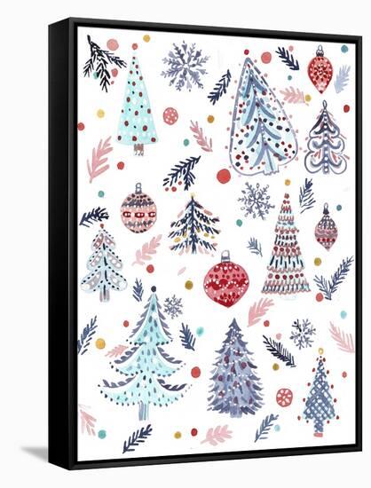 Christmas Trees-Irina Trzaskos Studio-Framed Stretched Canvas