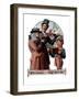 "Christmas Trio" or "Sing Merrille", December 8,1923-Norman Rockwell-Framed Giclee Print