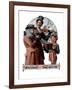 "Christmas Trio" or "Sing Merrille", December 8,1923-Norman Rockwell-Framed Giclee Print