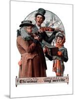 "Christmas Trio" or "Sing Merrille", December 8,1923-Norman Rockwell-Mounted Giclee Print