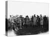 Christmas Truce WWI-Robert Hunt-Stretched Canvas