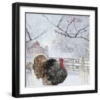 Christmas turkey-Clare Davis London-Framed Giclee Print