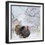 Christmas turkey-Clare Davis London-Framed Giclee Print