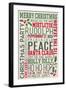 Christmas Typography-Lantern Press-Framed Art Print