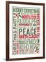 Christmas Typography-Lantern Press-Framed Art Print