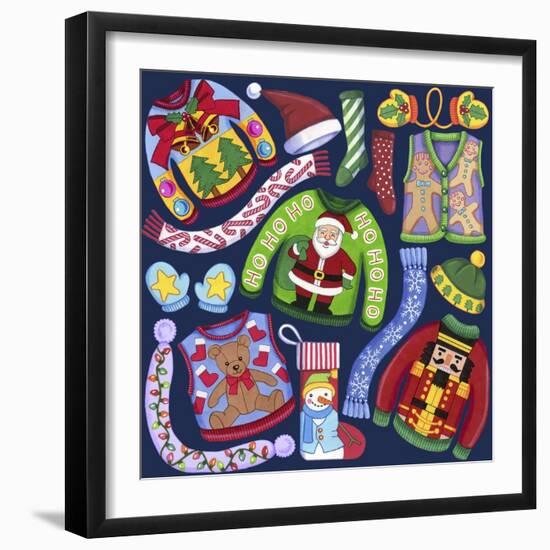 Christmas Ugly Sweaters-Kimura Designs-Framed Premium Giclee Print