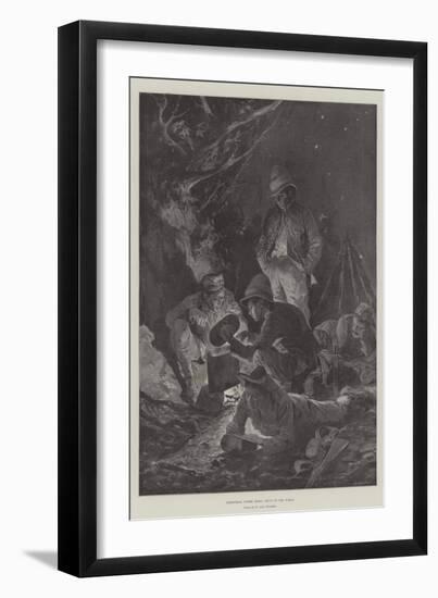 Christmas under Arms, Still in the Field-Richard Caton Woodville II-Framed Giclee Print