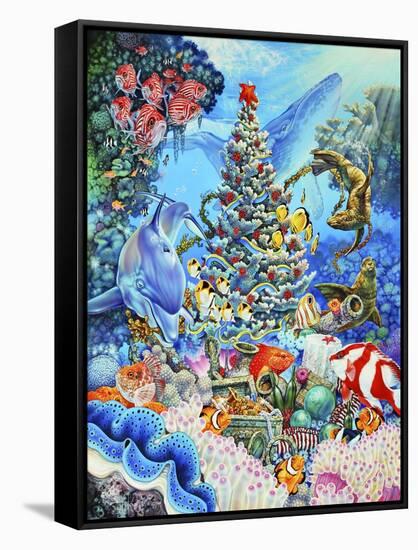 Christmas under the Sea-Tim Knepp-Framed Stretched Canvas