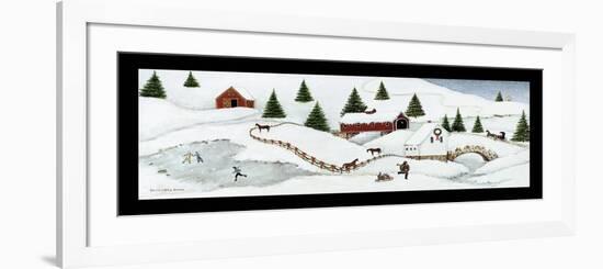 Christmas Valley Bridge-David Carter Brown-Framed Art Print