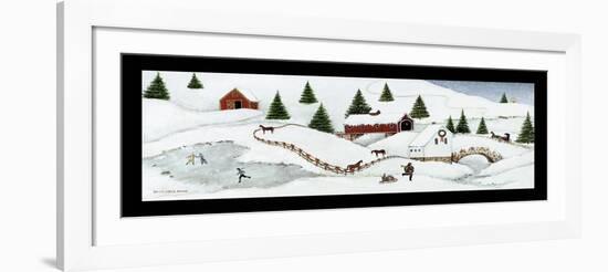 Christmas Valley Bridge-David Carter Brown-Framed Art Print