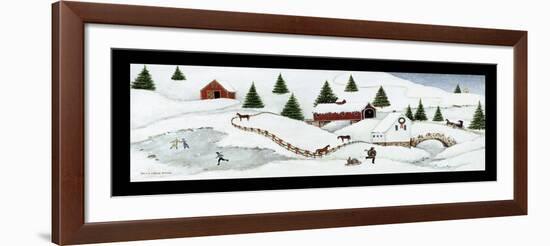 Christmas Valley Bridge-David Carter Brown-Framed Art Print