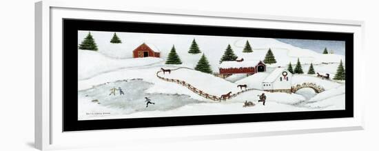 Christmas Valley Bridge-David Carter Brown-Framed Premium Giclee Print