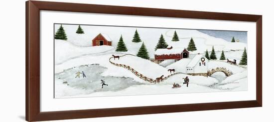 Christmas Valley Bridge-David Carter Brown-Framed Premium Giclee Print