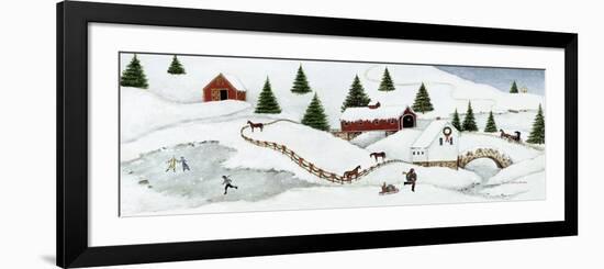 Christmas Valley Bridge-David Carter Brown-Framed Premium Giclee Print