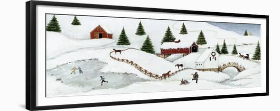 Christmas Valley Bridge-David Carter Brown-Framed Premium Giclee Print