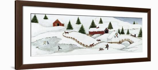 Christmas Valley Bridge-David Carter Brown-Framed Art Print