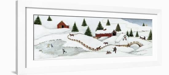 Christmas Valley Bridge-David Carter Brown-Framed Art Print