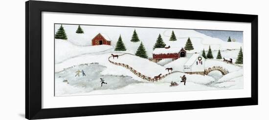 Christmas Valley Bridge-David Carter Brown-Framed Art Print