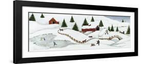 Christmas Valley Bridge-David Carter Brown-Framed Art Print