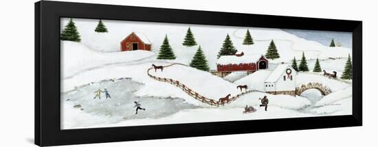 Christmas Valley Bridge-David Carter Brown-Framed Art Print