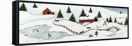 Christmas Valley Bridge-David Carter Brown-Framed Stretched Canvas