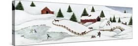Christmas Valley Bridge-David Carter Brown-Stretched Canvas