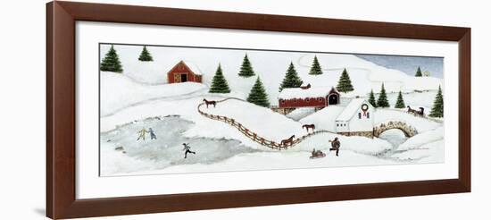 Christmas Valley Bridge-David Carter Brown-Framed Premium Giclee Print