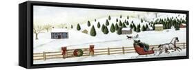 Christmas Valley Sleigh-David Carter Brown-Framed Stretched Canvas