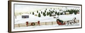 Christmas Valley Sleigh-David Carter Brown-Framed Premium Giclee Print