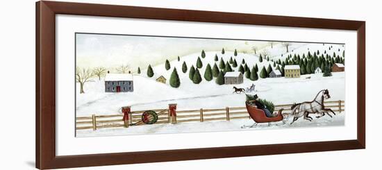 Christmas Valley Sleigh-David Carter Brown-Framed Premium Giclee Print