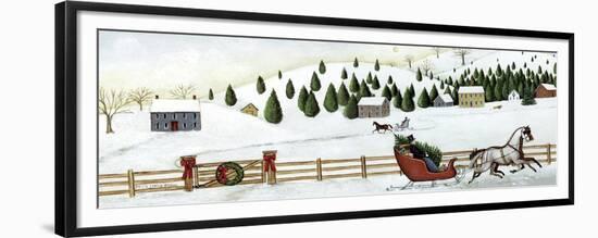 Christmas Valley Sleigh-David Carter Brown-Framed Premium Giclee Print
